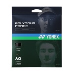 Yonex struna tenisowa Poly Tour Force (trwałość + moc) czarna 12m zestaw